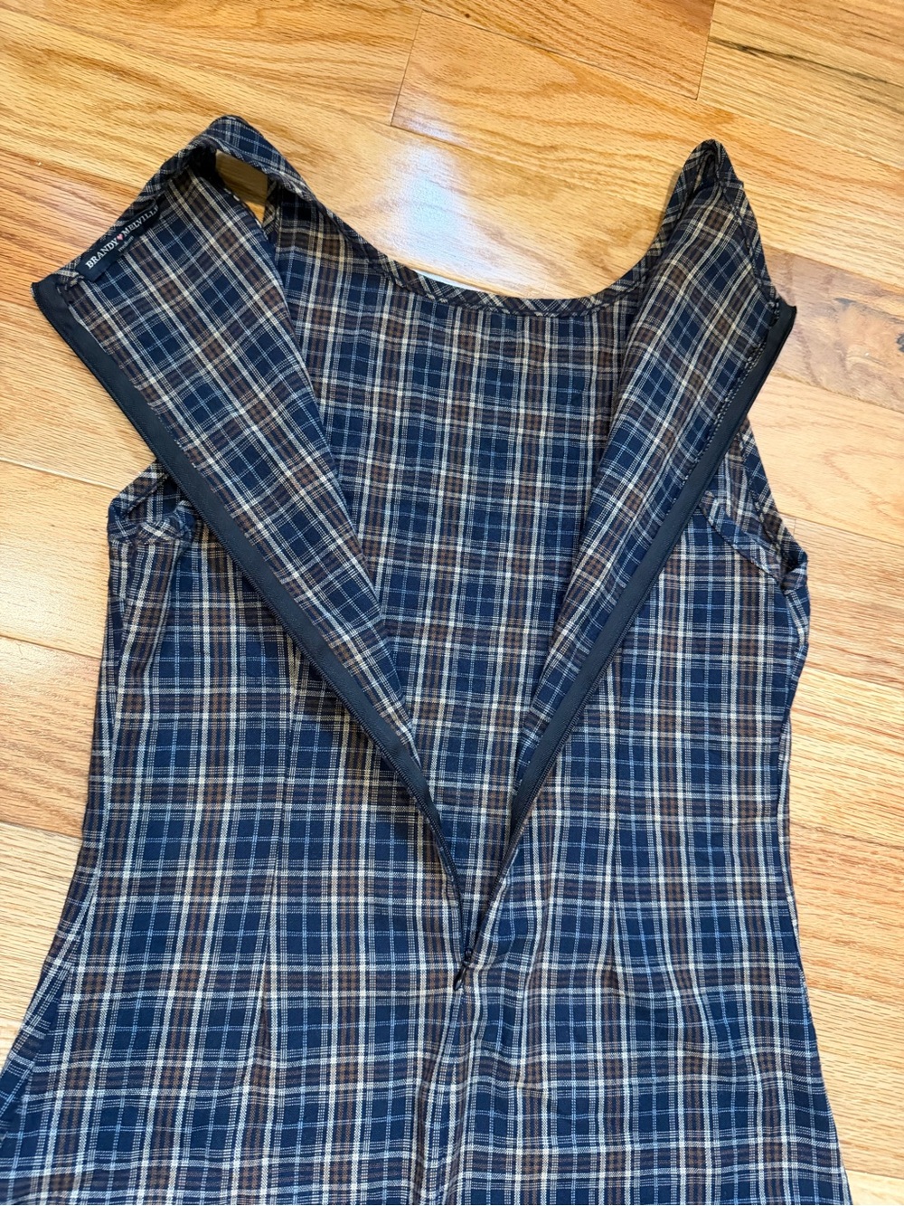 Brandy Melville Plaid Mini Dress - Picture 3 of 6